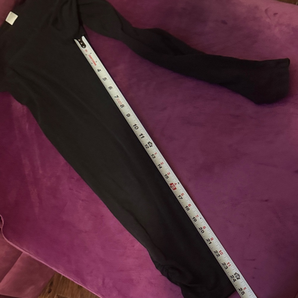 Juicy Couture Black Leggings with Ruched Hem Tights Women’s Pants Size Small - Picture 10 of 11